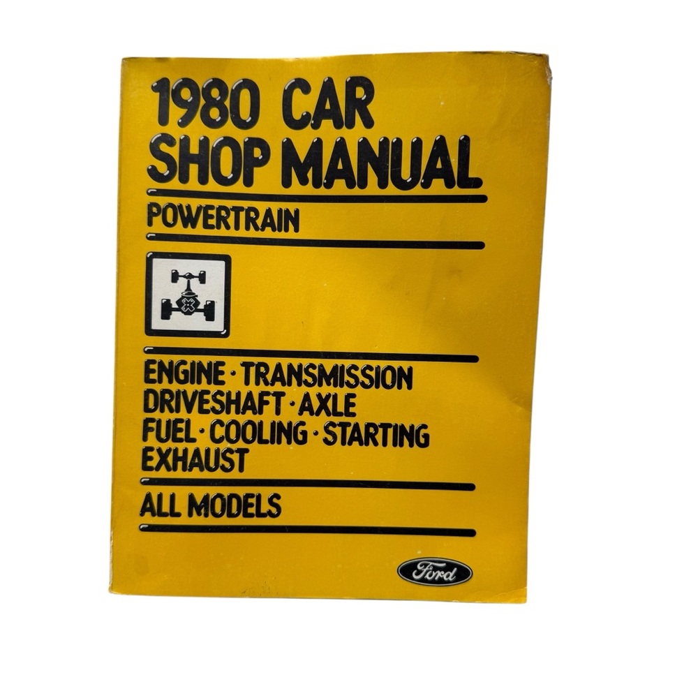 1980 Car Shop Manual Powertrain Ford All Models